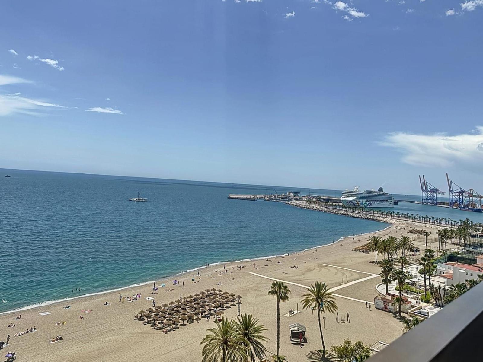 شقة Espectaculares Vistas Al Mar Playa Malagueta مالقة المظهر الخارجي الصورة